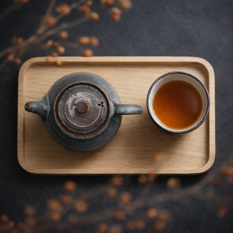 Théière en Céramique Fait Main <br> Bleu glacé 200ml