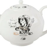 Théière en Porcelaine Sans Filtre <br> Alice au Pays des Merveilles 1.1L