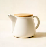 Théière Porcelaine et Bois