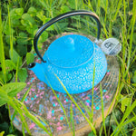 Théière en Fonte Turquoise