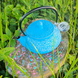 Théière en Fonte Turquoise