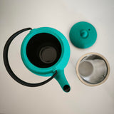 Théière en Fonte Turquoise <br> Wazuqu Mayu 550ml
