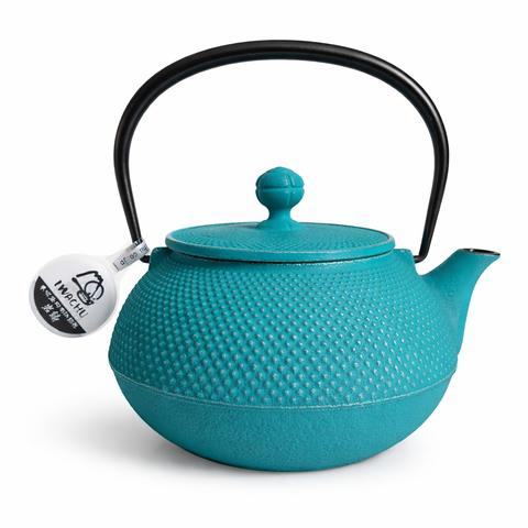 Théière en Fonte Turquoise