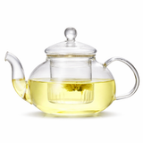 Théière en Verre avec Filtre Panier en Verre