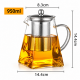 Théière Carrée en Verre <br> 550-950ml