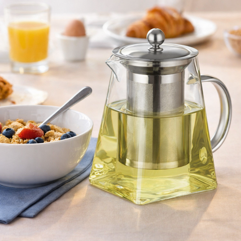 Théière Carrée en Verre <br> 550-950ml