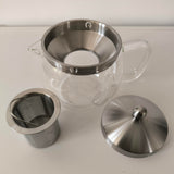 Théière en verre avec réchaud <br> 1L