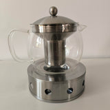 Théière en verre avec réchaud <br> 1L