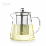 Théière en Verre avec Filtre Inox <br> de 550 à 1300ml