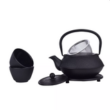 Service à Thé en Fonte Noir