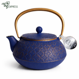 Théière Fonte Iwachu Bleue