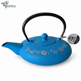 Théière en Fonte Iwachu Bleue <br> Fleur de Cerisier 550ml