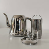 Bouilloire Inox avec Panier infuseur