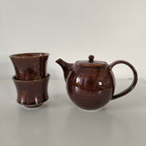 Théière Japonaise et Tasses Assorties <br> Rouge ou Vert 550ml