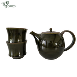 Théière Japonaise et Tasses Assorties <br> Rouge ou Vert 550ml