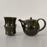 Théière Japonaise et Tasses Assorties <br> Rouge ou Vert 550ml