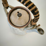 théière anse rotin