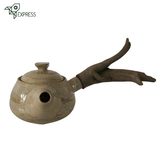 Théière en Céramique <br> Manche en Bois 130ml