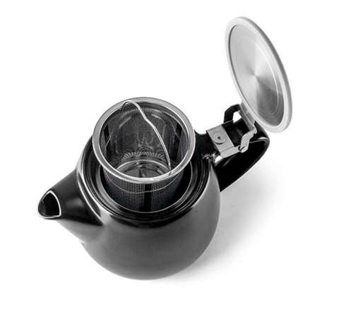Théière en porcelaine avec filtre inox