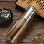 Théière Nomade en Verre <br> Double Paroi 450ml
