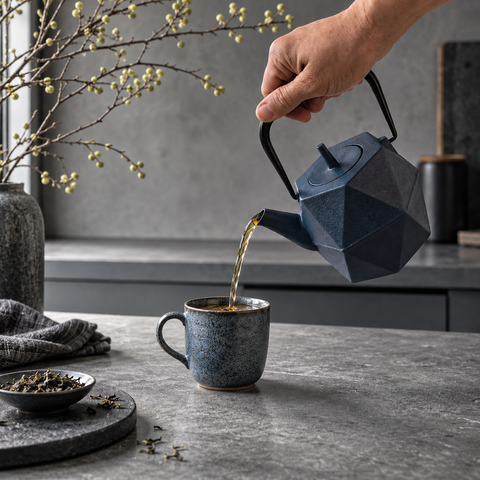 Théière en fonte Origami <br> Iwachu Zakuro 700 ml