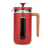 Théière à Piston Rouge