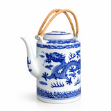 Théière Porcelaine Blanc et Bleu