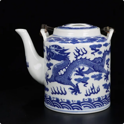 Théière en Porcelaine Chinoise <br> Bleu et Blanc 800-1600ml