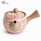Théière Japonaise Rose et Blanche <br> Tokoname 310ml