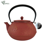 Théière Rouge en Fonte <br> Iwachu Kingyo 1.2L