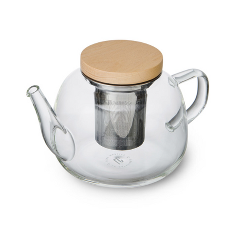 Théière Verre Inox et Bois