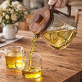 Théière en Verre et Bois <br> 500-800ml