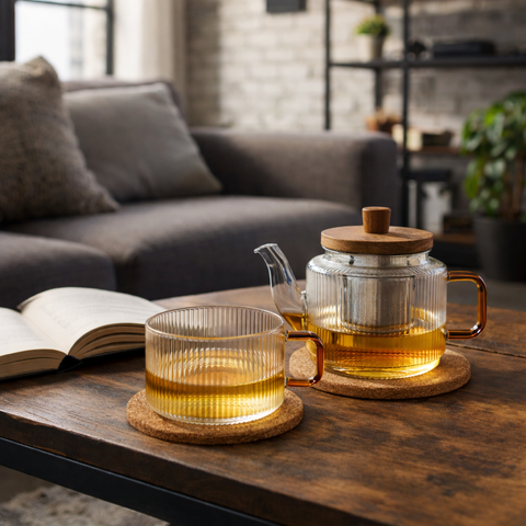 Théière Solitaire en Verre