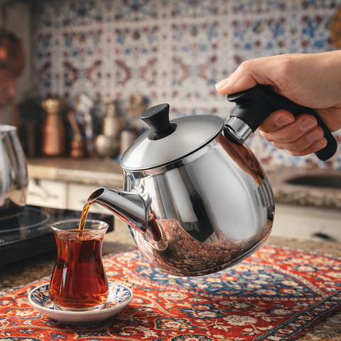 Théière Turque Inox <br> Induction 1L / 1,5L