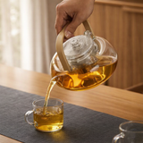 Théière Verre Anse Bois