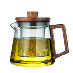Théière Verre et Bois