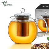 Théière en Verre et Inox <br> 0.85-1.3L-1.7L