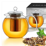 Théière en Verre et Inox <br> 0.85-1.3L-1.7L