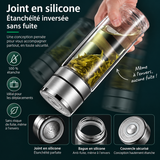Théière Nomade en verre <br> Bouton poussoir 500ml