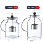 Théière en Verre avec Infuseur <br> 600ml à 1,2L