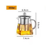 Théière Carrée en Verre <br> 350-950ml