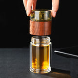 Infuseur thé portable <br> Verre double paroi 330ml