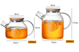 Théière en Verre <br> Pour Fleur de Thé 1L-1.8L