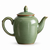 Théière verte porcelaine