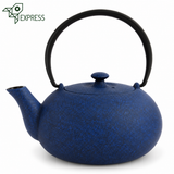 Théière en Fonte Bleue