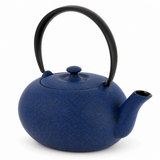 théière japonaise en fonte bleue