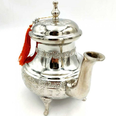 Théière marocaine de 800 ml théière arabe fabriquée en acier inoxydable Théière  induction avec filtre intégré : : Cuisine et Maison