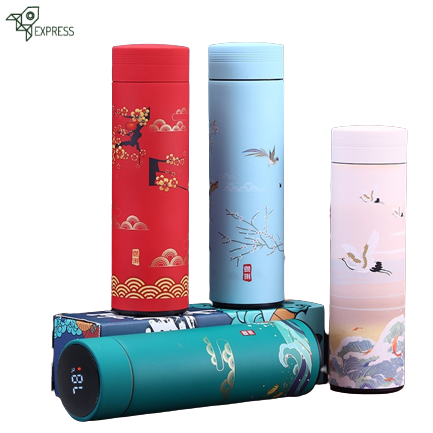 Bouteille Isotherme 1L Avec Affichage Température - Cafetière Et Théière Thermos Noir - Garde Chaud 24h, Froid 48h