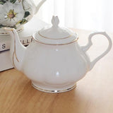 Théière Anglaise en Porcelaine <br> Blanche 900ml