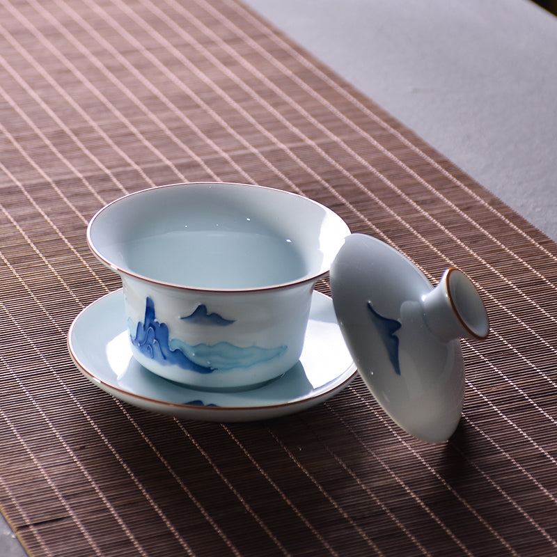 Mug à infusion en porcelaine avec filtre en inox - Zen
